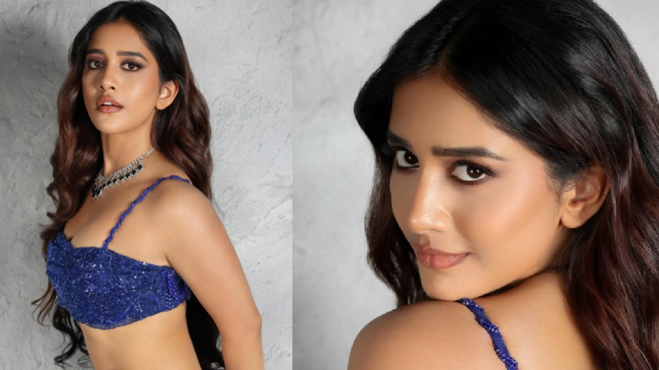 ಕರೆಂಟ್‌ ಬ್ಲ್ಯೂ ಸ್ಕರ್ಟ್ ಸೆಟ್‌ನಲ್ಲಿ ಮಿಂಚಿದ ನಟಿ ನಭಾ ನಟೇಶ್‌