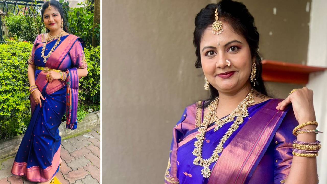 Navaratri Fashion 2025: ನವರಾತ್ರಿಯಲ್ಲಿ ನೀಲಿ ಬಣ್ಣದ ಜಾದೂ - Image 2