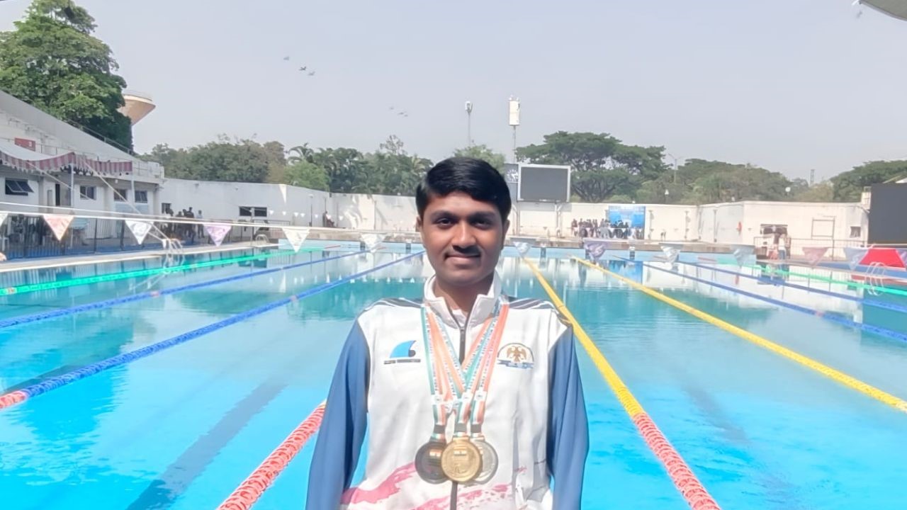 ನವೀನ್‌ಗೆ ರಾಷ್ಟ್ರೀಯ ಪ್ಯಾರಾ ಈಜು ಸ್ಪರ್ಧೆಯಲ್ಲಿ  ಚಿನ್ನ!