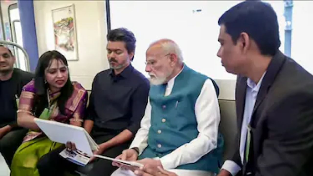 ಚೆನ್ನೈ ಮೆಟ್ರೋ ಹಂತ-2 ಮಾರ್ಗ ಉದ್ಘಾಟಿಸಿದ ಪ್ರಧಾನಿ ಮೋದಿ