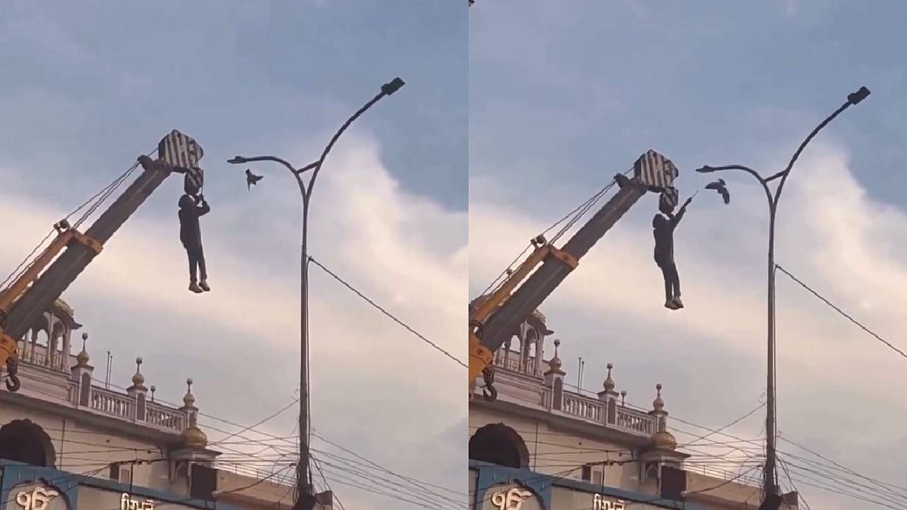 ಜೀವವನ್ನೇ ಪಣಕ್ಕಿಟ್ಟು ಹಕ್ಕಿಯನ್ನು ರಕ್ಷಿಸಲು ಮುಂದಾದ ಯುವಕ