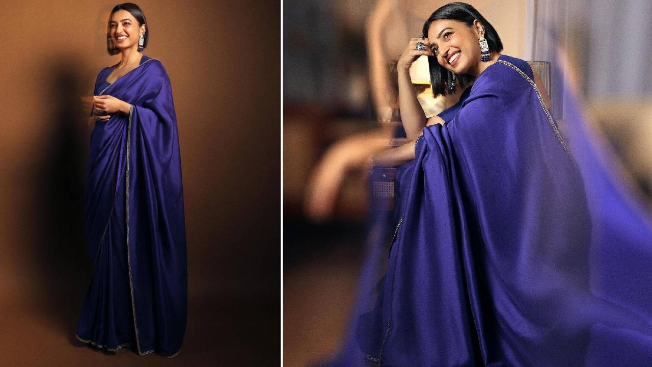Star Saree Fashion 2025: ನೀಲಿ ಸೀರೆಯ ಮೋಹಪಾಶಕ್ಕೆ ಸಿಲುಕಿದ ರಾಧಿಕಾ ಆಪ್ಟೆ! - Image 1