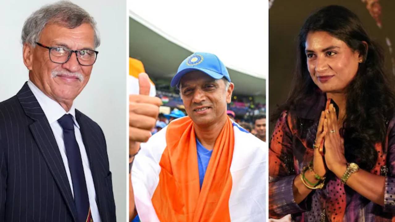 ರಾಹುಲ್‌ ದ್ರಾವಿಡ್, ರೋಜರ್‌ ಬಿನ್ನಿ, ಮಿಥಾಲಿಗೆ ಜೀವಮಾನ ಸಾಧನೆ ಪ್ರಶಸ್ತಿ