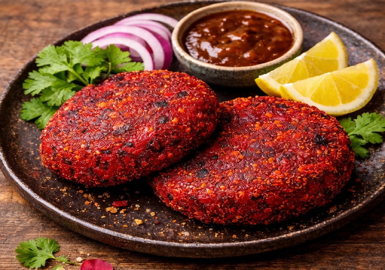 ಹೂಗಳ ಕೆಂಪು ಟಿಕ್ಕಿ (ಬೀಟ್ರೂಟ್ ಟಿಕ್ಕಿ – ಹೋಳಿ ವಿಶೇಷ)