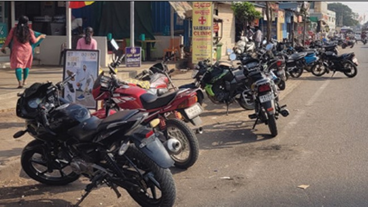 ಫುಟ್‌ʼಪಾತ್‌ ಅತಿಕ್ರಮಣ, ಹದಗೆಟ್ಟ ಸಂಚಾರ ವ್ಯವಸ್ಥೆ