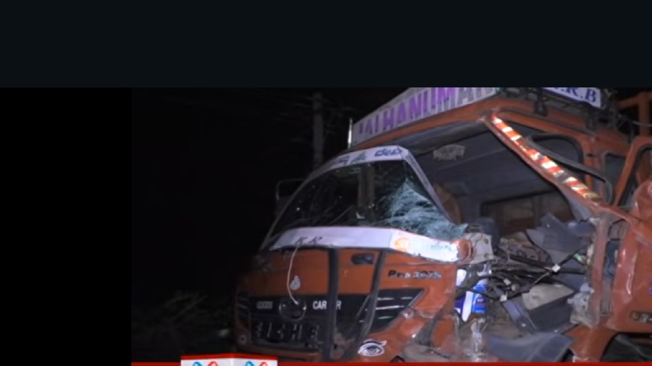 ಟಾಟಾ ಏಸ್-ಕ್ಯಾಂಟರ್ ನಡುವೆ ಅಪಘಾತ