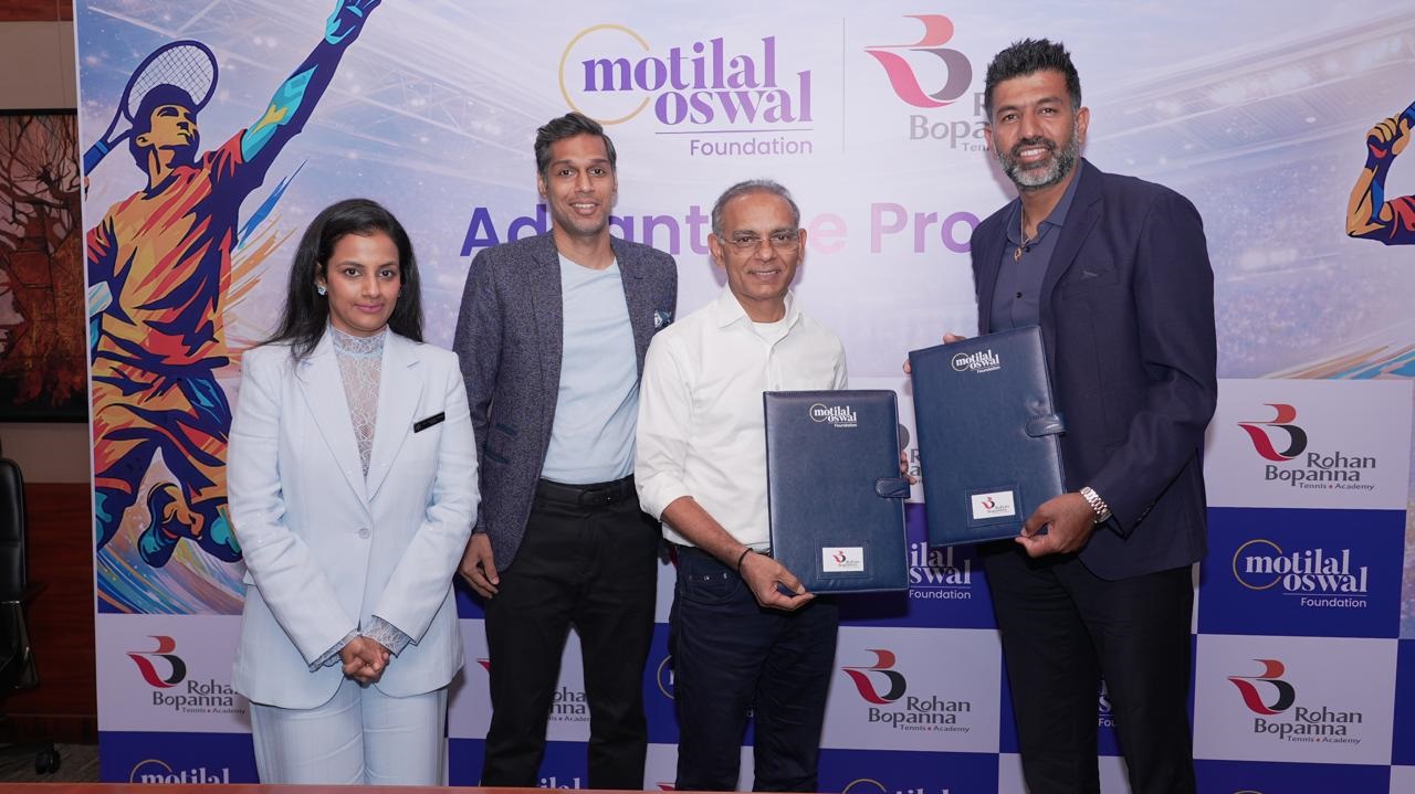 Rohan Bopanna: 'ಅಡ್ವಾಂಟೇಜ್ ಪ್ರೋಗ್ರಾಂ' ಗೆ ರೋಹನ್ ಬೋಪಣ್ಣ ಟೆನಿಸ್ ಅಭಿವೃದ್ಧಿ ಪ್ರತಿಷ್ಠಾನದೊಂದಿಗೆ ಮೋತಿಲಾಲ್ ಓಸ್ವಾಲ್ ಫೌಂಡೇಶನ್ ಸಹಭಾಗಿತ್ವ
