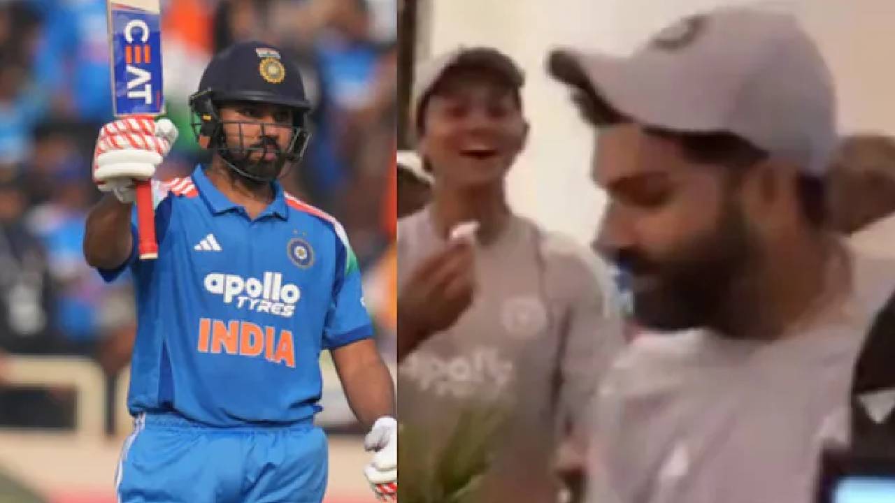 ಕೇಕ್‌ ತಿನ್ನಿಸಲು ಬಂದ ಜೈಸ್ವಾಲ್‌ಗೆ ಖಡಕ್‌ ಎಚ್ಚರಿಕೆ ನೀಡಿದ ರೋಹಿತ್‌; ವೈರಲ್‌ ವಿಡಿಯೊ ಇಲ್ಲಿದೆ