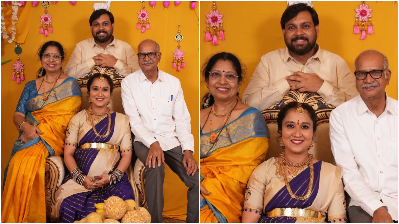 Sandhya Arakere: 'ಸು ಫ್ರಮ್ ಸೋ' ಸಿನಿಮಾ ನಟಿ ಸಂಧ್ಯಾ ಅರಕೆರೆಗೆ ಸೀಮಂತ ಸಂಭ್ರಮ; ಇಲ್ಲಿವೆ ನೋಡಿ ಚೆಂದದ ಫೋಟೋಗಳು - Image 1