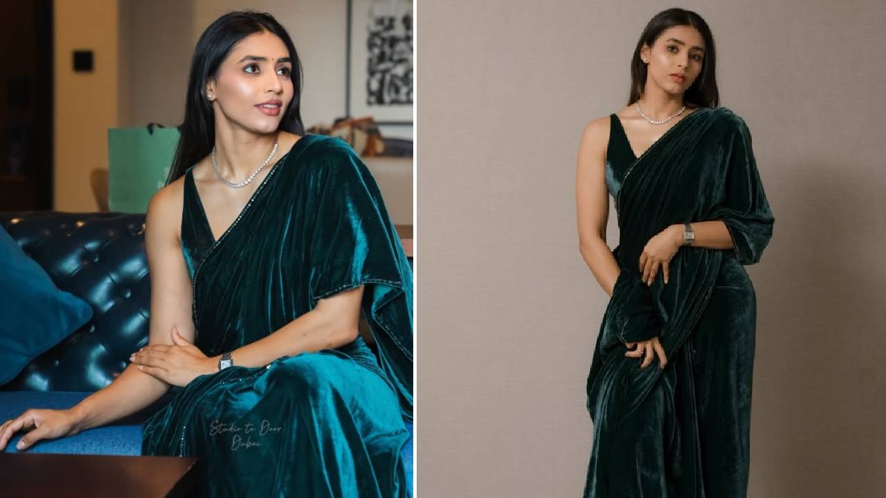 Star Saree Fashion 2025: ವೆಲ್ವೆಟ್‌ ಸೀರೆಯಲ್ಲಿ ಡಿಸೆಂಟಾಗಿ ಕಾಣಿಸಿಕೊಂಡ ಸಪ್ತಮಿಗೌಡ - Image 1