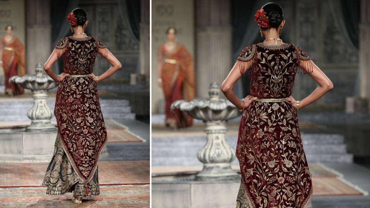 Winter Saree Fashion 2026: ಚಳಿಗಾಲದಲ್ಲಿ ಸೀರೆಗೂ ಸಿಕ್ತು ಲೇಯರ್ ಲುಕ್ - Image 5