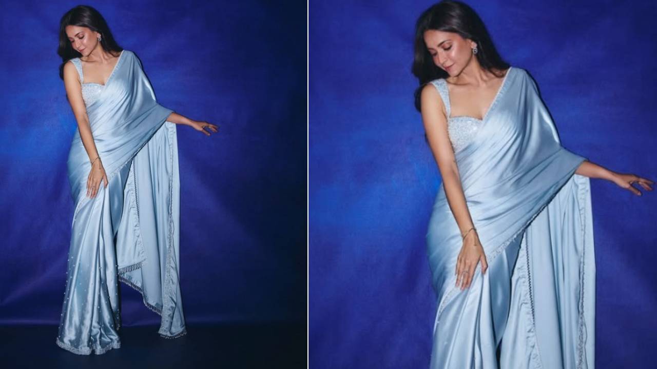 Star Fashion Ideas 2026: ಕೃತಿ ಕರಬಂಧ ಸ್ಯಾಟಿನ್‌ ಸೀರೆ ಲುಕ್‌ಗಾಗಿ 5 ಸ್ಟೈಲಿಂಗ್‌ ಟಿಪ್ಸ್ - Image 4