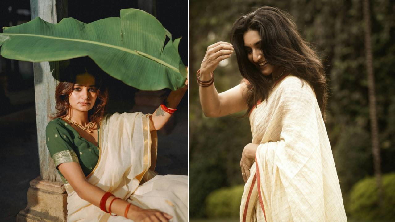Saree Trend 2025: ಓಣಂ ಫೆಸ್ಟೀವ್ ಸೀಸನ್ನಲ್ಲಿ ಚಾಲ್ತಿಗೆ ಬಂದ ಕಸವು ಸೀರೆ - Image 1