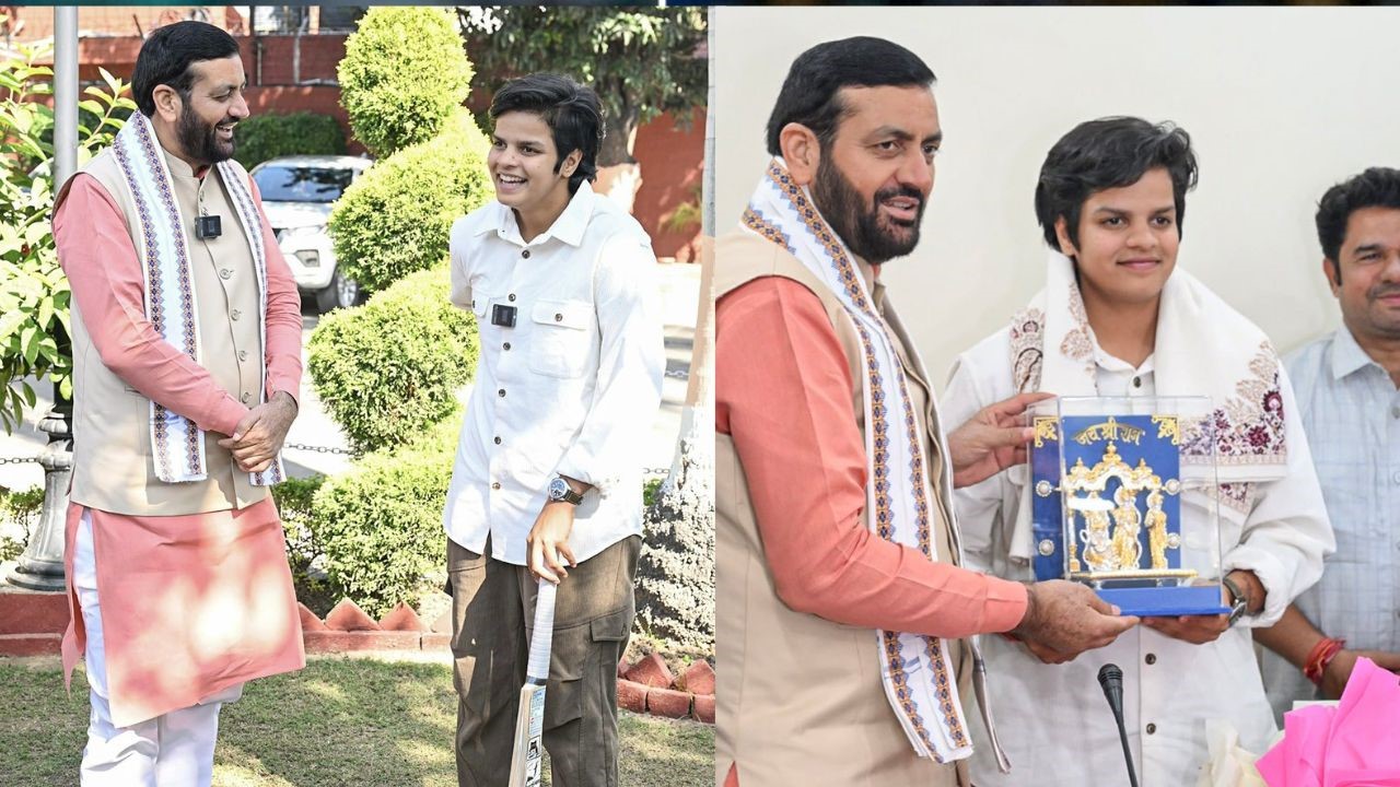 ಶಫಾಲಿ ವರ್ಮಾಗೆ ಒಂದೂವರೆ ಕೋಟಿ ರು ಚೆಕ್‌ ನೀಡಿದ ಹರಿಯಾಣ ಸಿಎಂ!