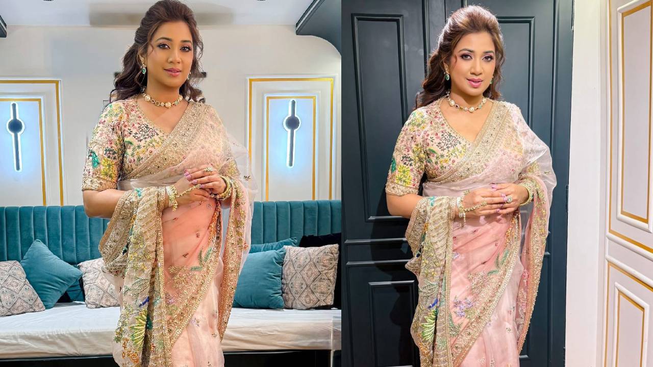 Star Fashion 2025: ಸ್ಯಾರಿಯಲ್ಲಿ ಬ್ಯೂಟಿಫುಲ್ ಲುಕ್ ಕೊಟ್ಟ ಗಾಯಕಿ ಶ್ರೇಯಾ ಘೋಷಾಲ್‌ - Image 2