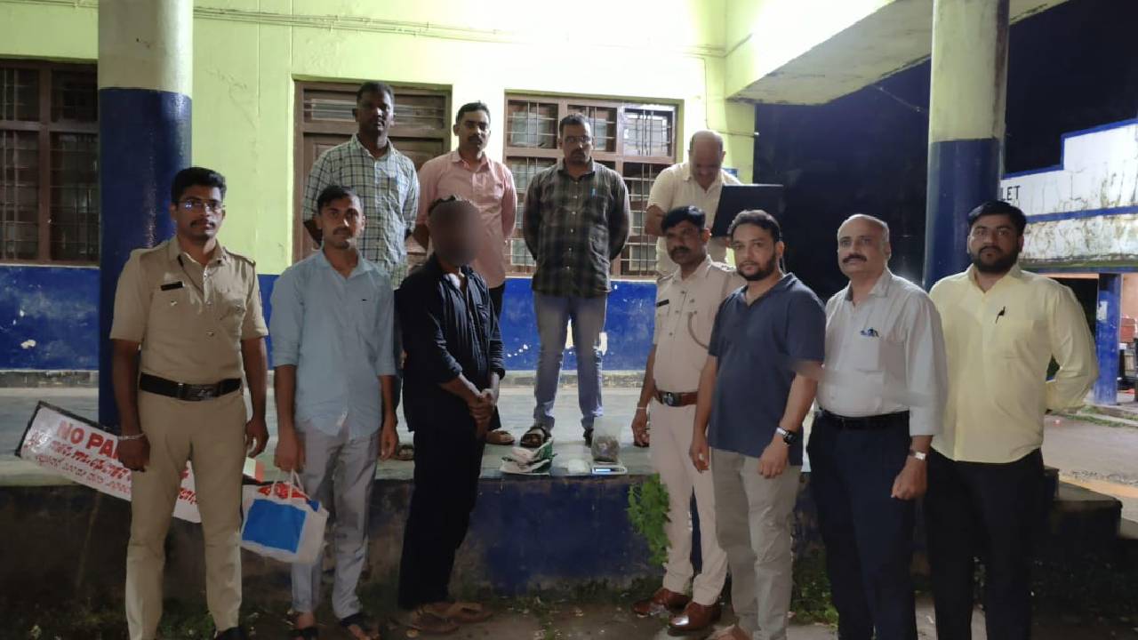 ಗಾಂಜಾ ಸಾಗಾಟ ಮಾಡುತ್ತಿದ್ದ ವ್ಯಕ್ತಿಯ ಬಂಧನ