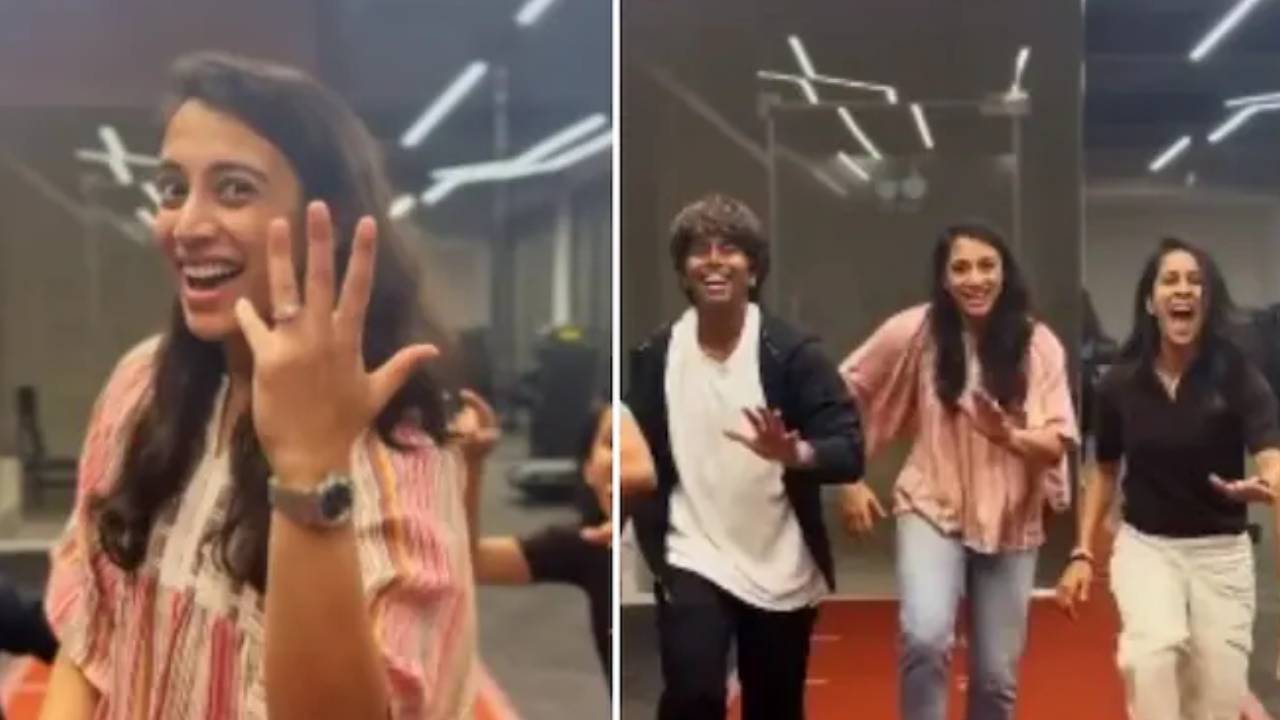 ಮುನ್ನಾಭಾಯಿ ಶೈಲಿಯಲ್ಲಿ ನಿಶ್ಚಿತಾರ್ಥ ಘೋಷಿಸಿದ ಸ್ಮೃತಿ ಮಂಧಾನ