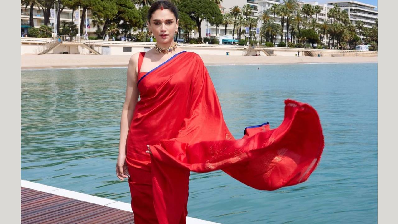 Star Cannes Fashion: ಕಾನ್ಸ್ನಲ್ಲಿ ಗಮನ ಸೆಳೆಯದ ನಟಿ ಅದಿತಿ ರಾವ್ ಹೈದರಿ ದೇಸಿ ಲುಕ್ - Image 5