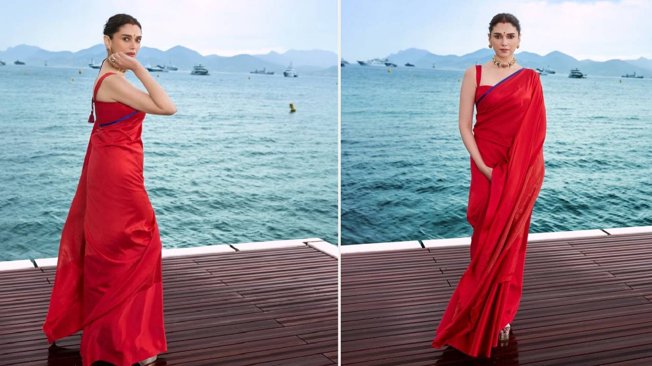 Star Cannes Fashion: ಕಾನ್ಸ್ನಲ್ಲಿ ಗಮನ ಸೆಳೆಯದ ನಟಿ ಅದಿತಿ ರಾವ್ ಹೈದರಿ ದೇಸಿ ಲುಕ್ - Image 4