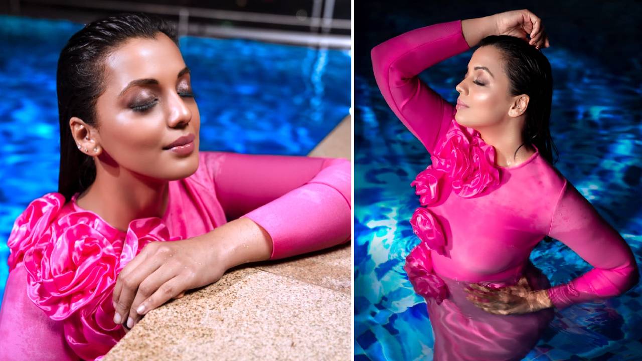 Star Fashion 2025: ವೈಬ್ರೆಂಟ್ ಪಿಂಕ್ ಔಟ್ಫಿಟ್ನಲ್ಲಿ ನಟಿ ಮುಗ್ದಾ ಪೂಲ್ ಸೈಡ್ ಲುಕ್ - Image 2