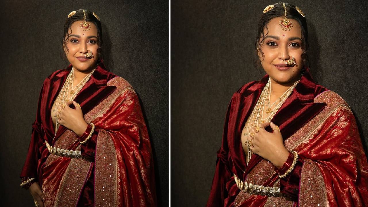 Star Fashion 2025: ವಿಂಟರ್‌ ಜಾಕೆಟ್‌ ಸೀರೆಗೆ ಸೈ ಎಂದ ನಟಿ ಸ್ವರ ಭಾಸ್ಕರ್‌ - Image 3