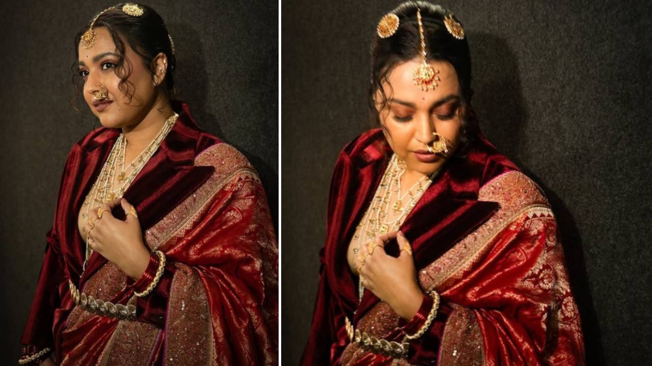 Star Fashion 2025: ವಿಂಟರ್‌ ಜಾಕೆಟ್‌ ಸೀರೆಗೆ ಸೈ ಎಂದ ನಟಿ ಸ್ವರ ಭಾಸ್ಕರ್‌ - Image 5