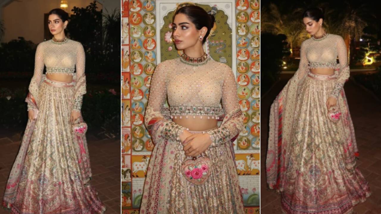 ಕಲಾತ್ಮಕ ಪಾರದರ್ಶಕ ಲೆಹೆಂಗಾದಲ್ಲಿ ಕಾಣಿಸಿಕೊಂಡ ಖುಷಿ ಕಪೂರ್‌