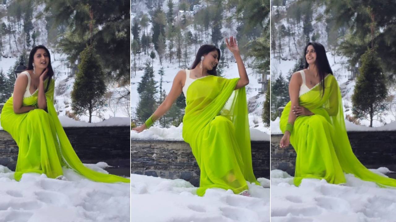 ಹಿಮ ರಾಶಿಯ ನಡುವೆ ಸಂಭ್ರಮಿಸಿದ ಶುಭಾ ರಕ್ಷಾ