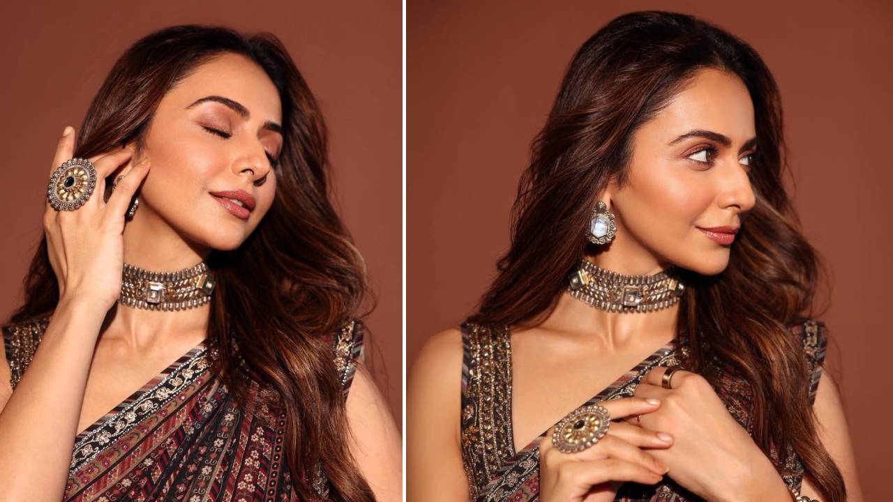 Star Fashion 2026: ರಕುಲ್‌ ಉಟ್ಟ ಪ್ರಿಂಟೆಡ್‌ ಕ್ರೇಪ್‌ ಸೀರೆ ಲುಕ್‌ಗೆ ಇಲ್ಲಿವೆ 5 ಟಿಪ್ಸ್ - Image 5