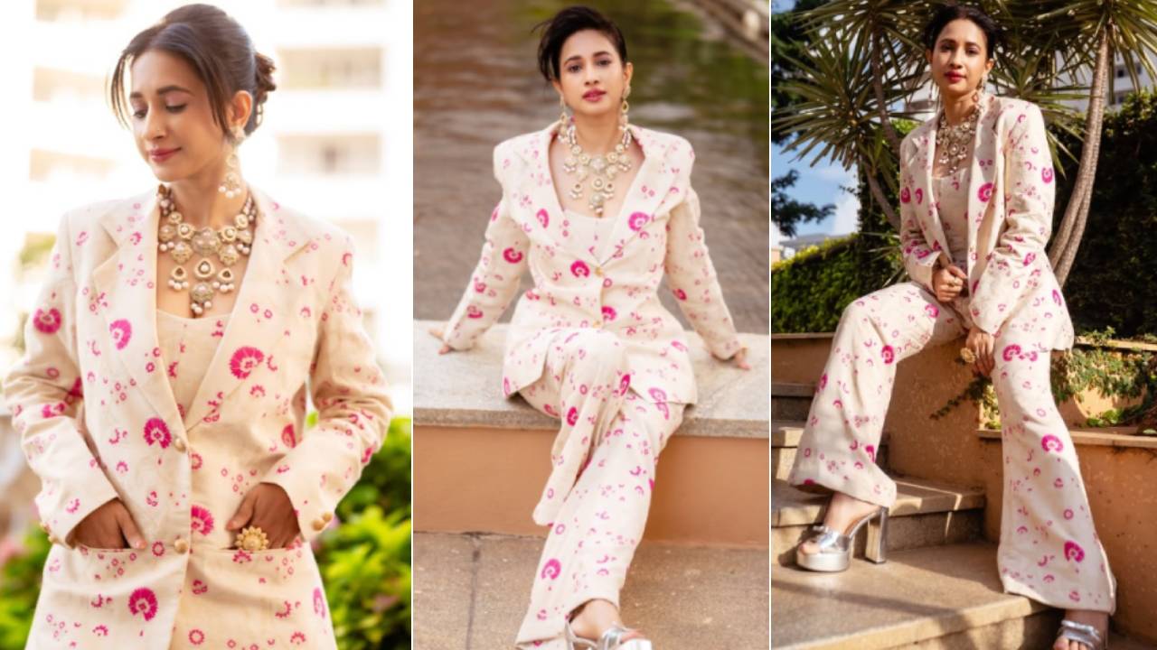Star Fashion: ಅತ್ಯಾಕರ್ಷಕ ಬ್ರೋಕೆಡ್‌ ಸಿಲ್ಕ್‌ ಬ್ಲೇಜರ್‌ನಲ್ಲಿ ನಟಿ ಮಾನ್ವಿತಾ ಕಾಮತ್ ಕ್ಲಾಸಿಕ್‌ ಲುಕ್‌!
