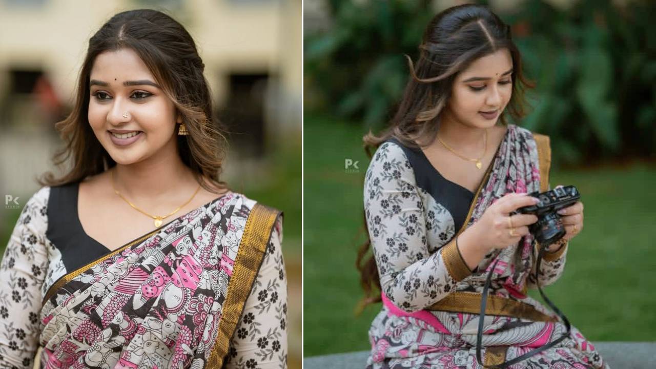 Star Saree Fashion 2025: ಕಲಾಂಕಾರಿ ಸೀರೆಯಲ್ಲಿ ನಟಿ ಮೌನ ಗುಡ್ಡೆಮನೆಯ ರೆಟ್ರೊ ಲುಕ್‌ - Image 1