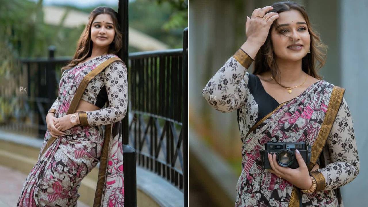 Star Saree Fashion 2025: ಕಲಾಂಕಾರಿ ಸೀರೆಯಲ್ಲಿ ನಟಿ ಮೌನ ಗುಡ್ಡೆಮನೆಯ ರೆಟ್ರೊ ಲುಕ್‌ - Image 2