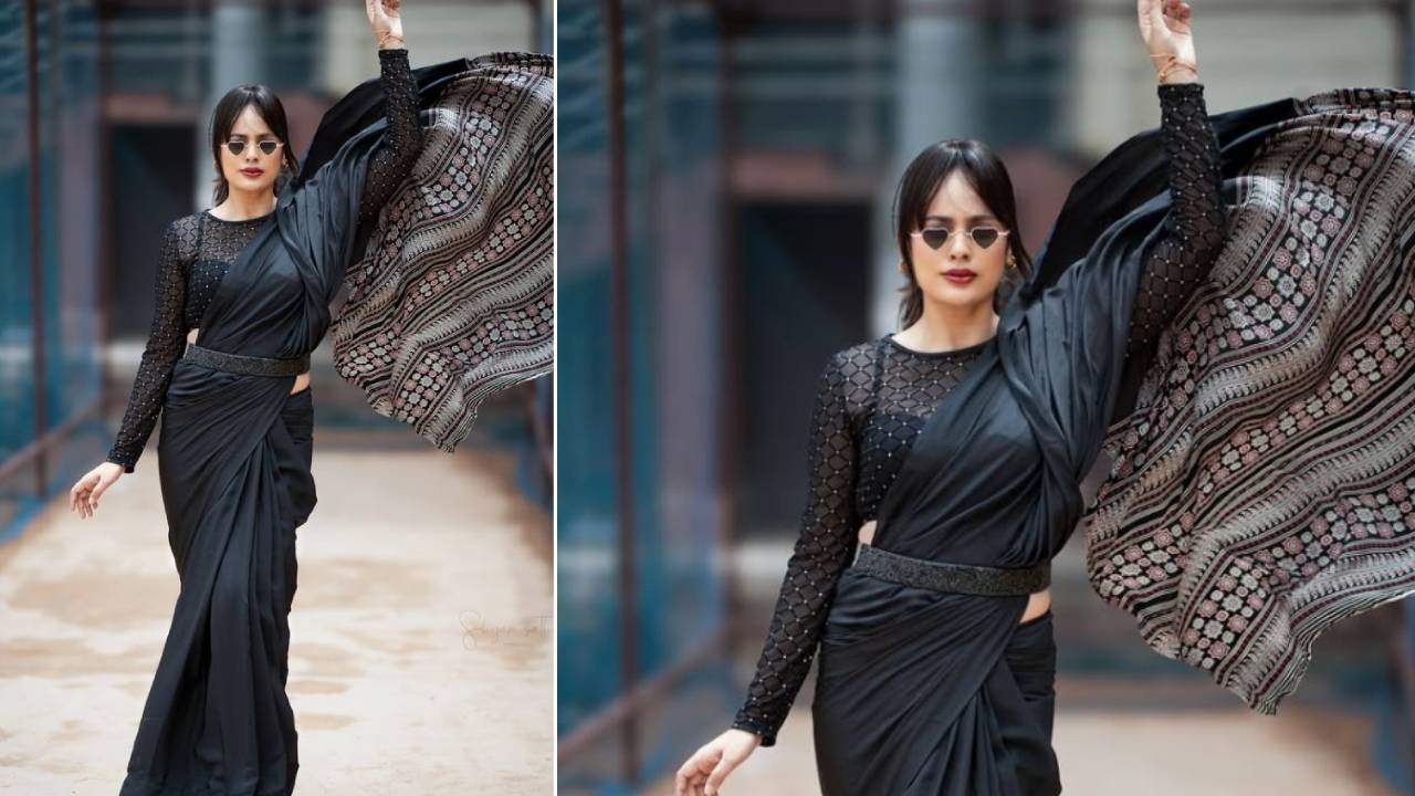 Star Saree Fashion 2025: ಬ್ಲ್ಯಾಕ್ ಸೀರೆಯಲ್ಲಿ ಮನಮೋಹಕವಾಗಿ ಕಂಡ ಜಿಂಕೆ ಮರಿ ನಂದಿತಾ ಶ್ವೇತಾ - Image 2