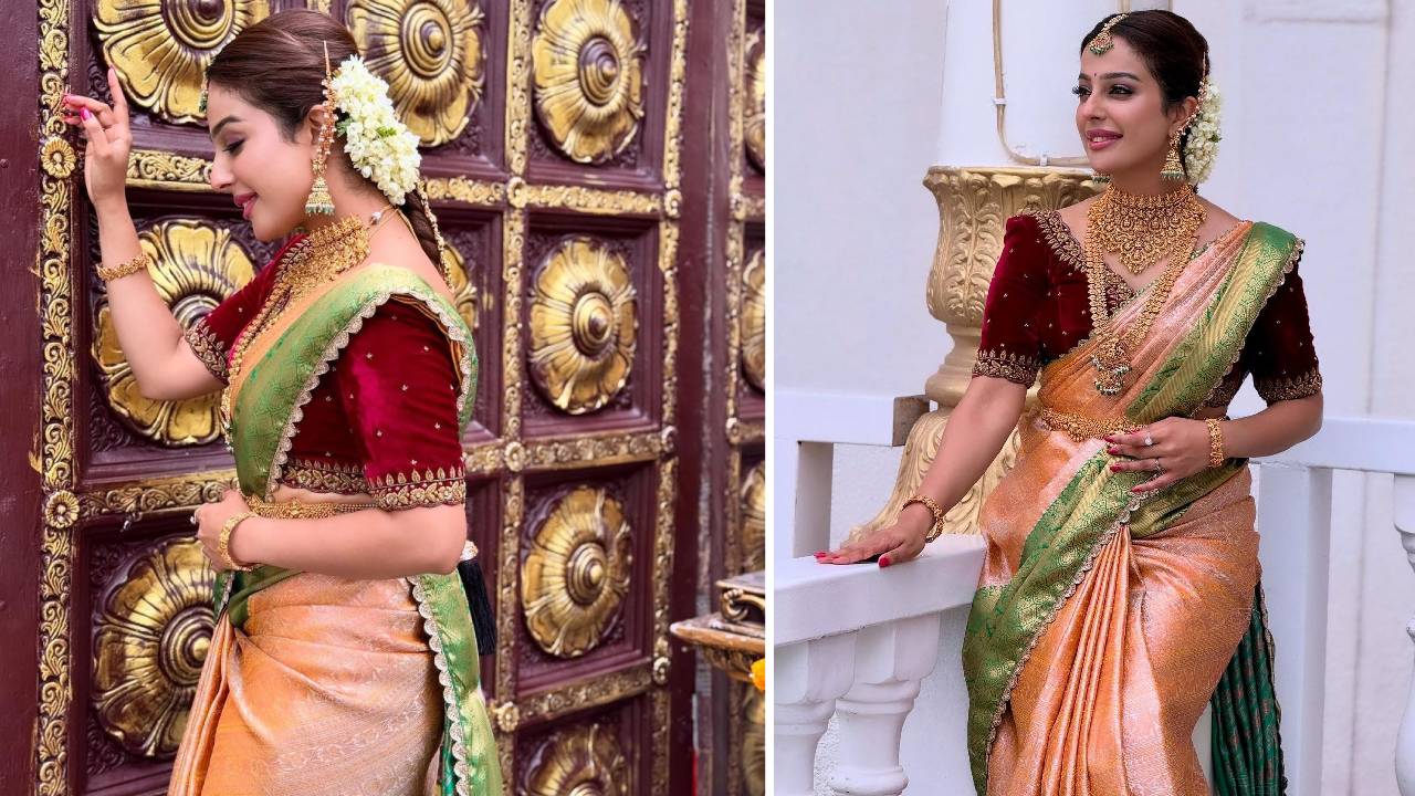 Star Saree Fashion 2025: ಫಾಲೋವರ್ಗಳನ್ನು ಆಕರ್ಷಿಸಿದ ನಟಿ ರುಹಾನಿ ಶೆಟ್ಟಿಯ ರೇಷ್ಮೆ ಸೀರೆ - Image 3