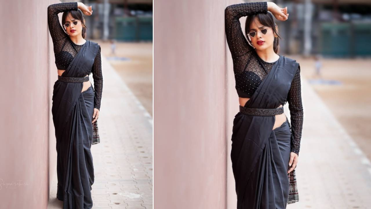 Star Saree Fashion 2025: ಬ್ಲ್ಯಾಕ್ ಸೀರೆಯಲ್ಲಿ ಮನಮೋಹಕವಾಗಿ ಕಂಡ ಜಿಂಕೆ ಮರಿ ನಂದಿತಾ ಶ್ವೇತಾ - Image 3