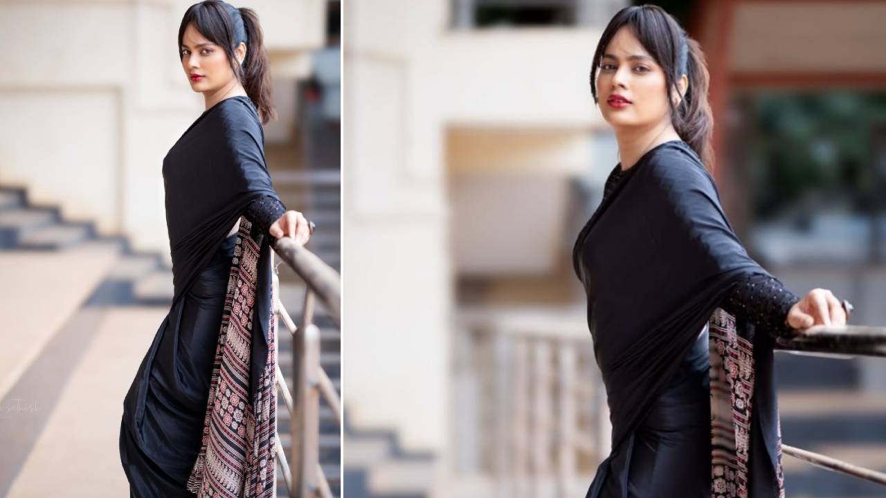 Star Saree Fashion 2025: ಬ್ಲ್ಯಾಕ್ ಸೀರೆಯಲ್ಲಿ ಮನಮೋಹಕವಾಗಿ ಕಂಡ ಜಿಂಕೆ ಮರಿ ನಂದಿತಾ ಶ್ವೇತಾ - Image 4