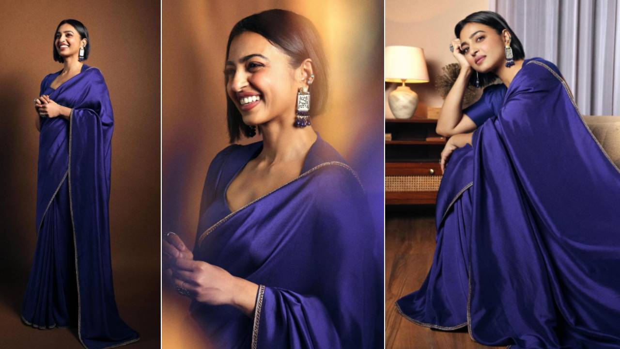 Star Saree Fashion 2025: ನೀಲಿ ಸೀರೆಯ ಮೋಹಪಾಶಕ್ಕೆ ಸಿಲುಕಿದ ರಾಧಿಕಾ ಆಪ್ಟೆ!
