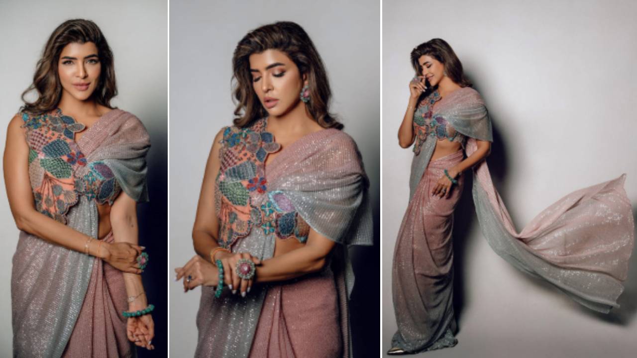 ಶಿಮ್ಮರ್‌ ಸೀರೆಯಲ್ಲಿ ಮಿಂಚಿದ ನಟಿ ಲಕ್ಷ್ಮಿ ಮಂಚು