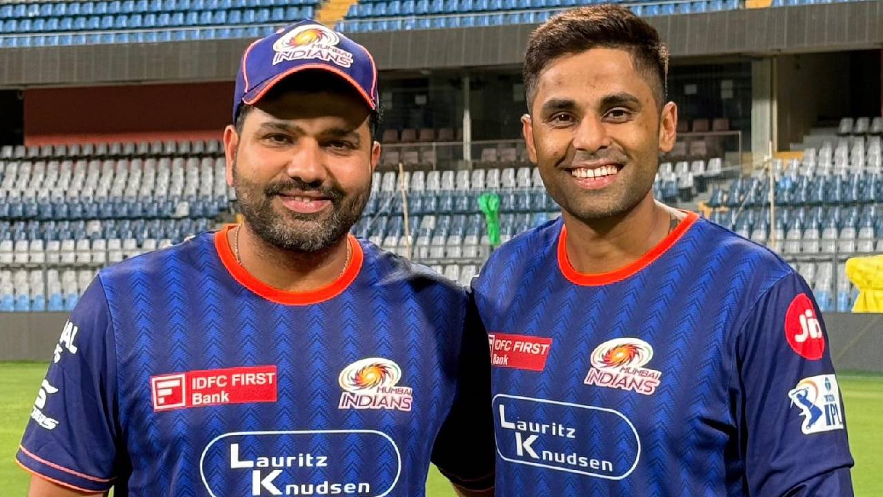 ವಾಂಖೆಡೆ ಕ್ರೀಡಾಂಗಣದ ಸ್ಟ್ಯಾಂಡ್ಗೆ ರೋಹಿತ್ ಹೆಸರು; ಅಭಿನಂದಿಸಿದ ಸೂರ್ಯ