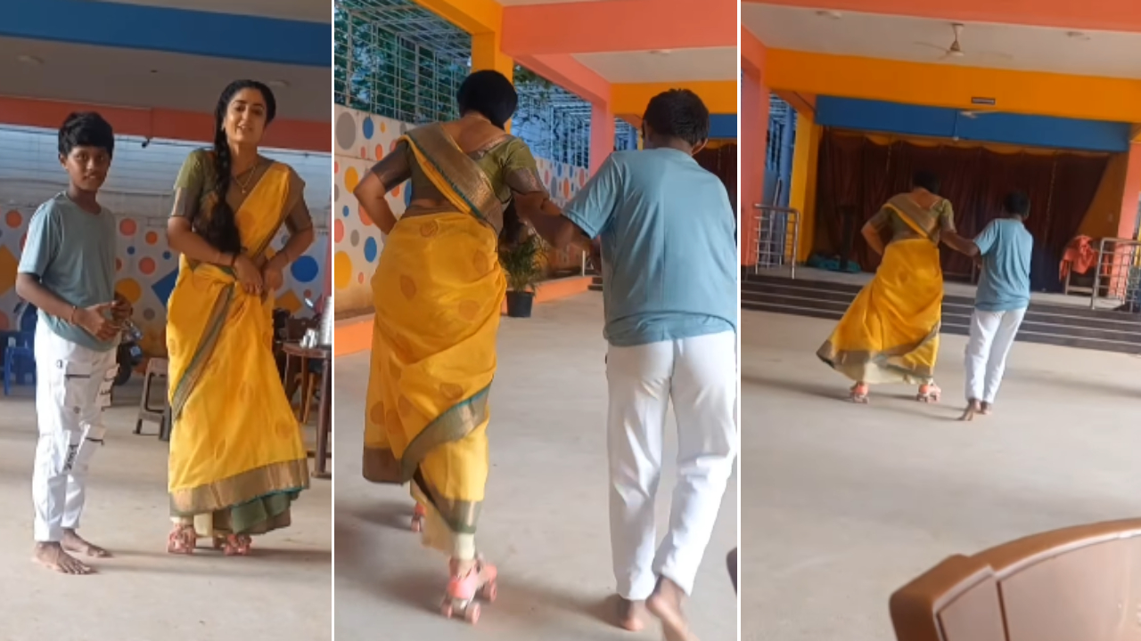 ಸ್ಕೇಟಿಂಗ್ ಕಲಿಯಲು ಮುಂದಾದ ಭಾಗ್ಯಕ್ಕ