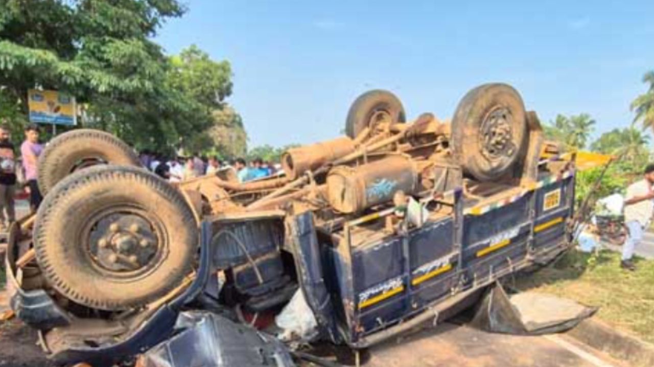 ಉಡುಪಿಯ ಕಾಪು ಬಳಿ ಟೆಂಪೋ ಪಲ್ಟಿಯಾಗಿ ಐವರ ದುರ್ಮರಣ