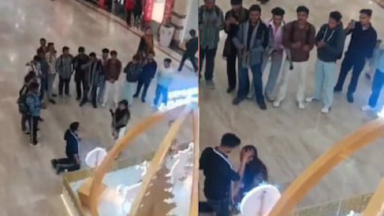 ಶಾಪಿಂಗ್‌ ಮಾಲ್‌ನಲ್ಲೇ ಪ್ರೇಯಸಿಗೆ ತಾಳಿ ಕಟ್ಟಿ ಶಾಕ್ ನೀಡಿದ ಯುವಕ