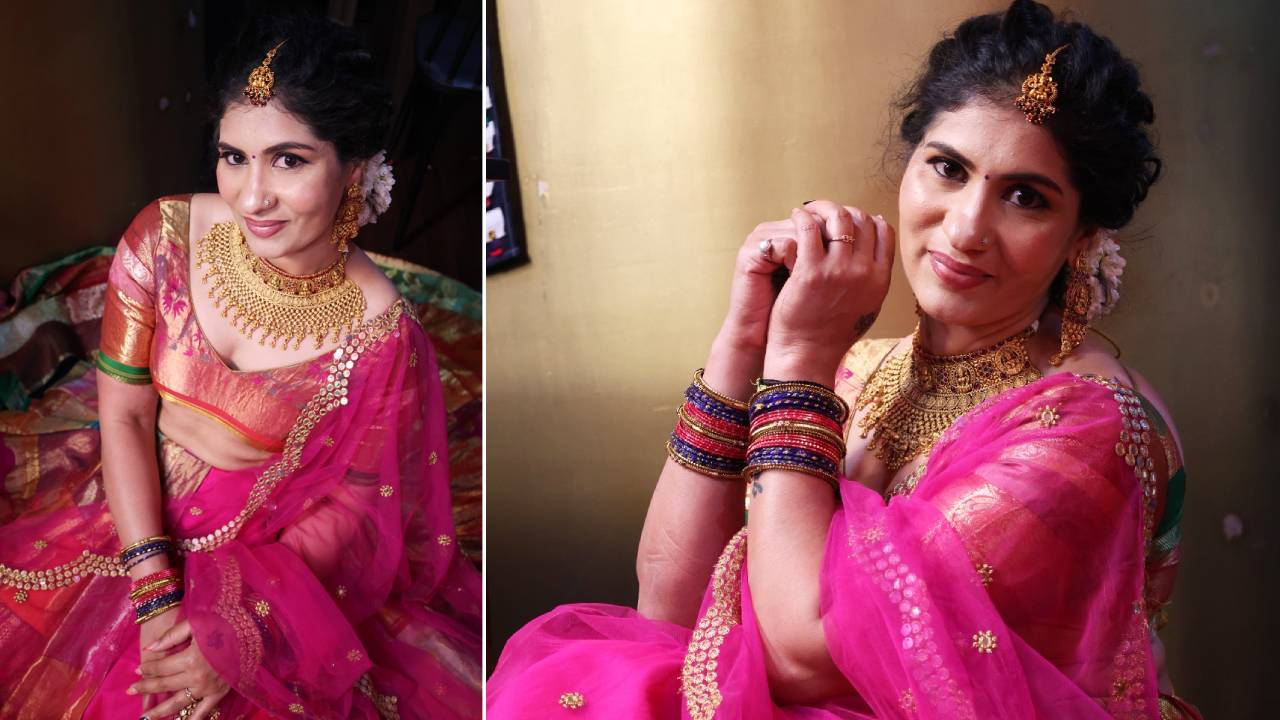 Varamahalaxmi Festival Fashion 2025: ವರಮಹಾಲಕ್ಷ್ಮಿ ಹಬ್ಬಕ್ಕೆ ಬಂತು ದಾವಣಿ-ಲಂಗ ಕಮ್ ಲೆಹೆಂಗಾ - Image 2