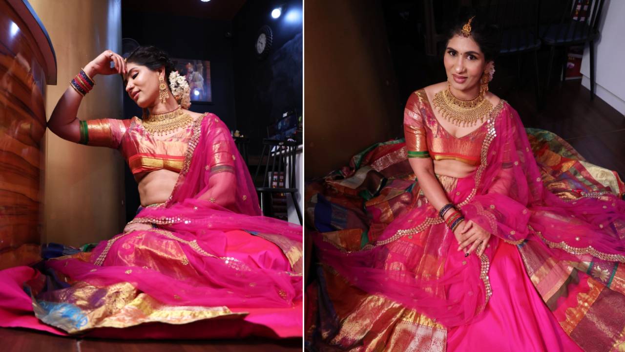 Varamahalaxmi Festival Fashion 2025: ವರಮಹಾಲಕ್ಷ್ಮಿ ಹಬ್ಬಕ್ಕೆ ಬಂತು ದಾವಣಿ-ಲಂಗ ಕಮ್ ಲೆಹೆಂಗಾ - Image 5