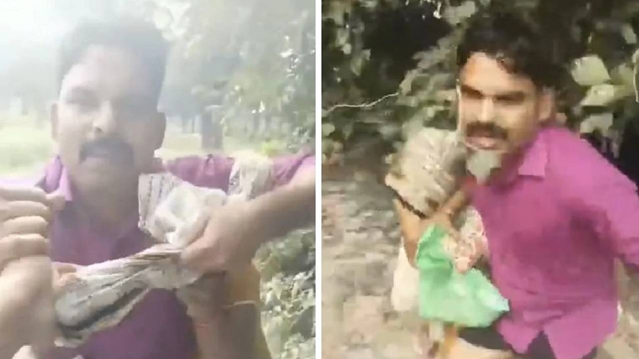 ಸ್ಮಶಾನದಲ್ಲಿ ವಿವಾಹಿತ ಮಹಿಳೆಯೊಂದಿಗೆ ಬಿಜೆಪಿ ನಾಯಕನ ರಾಸಲೀಲೆ