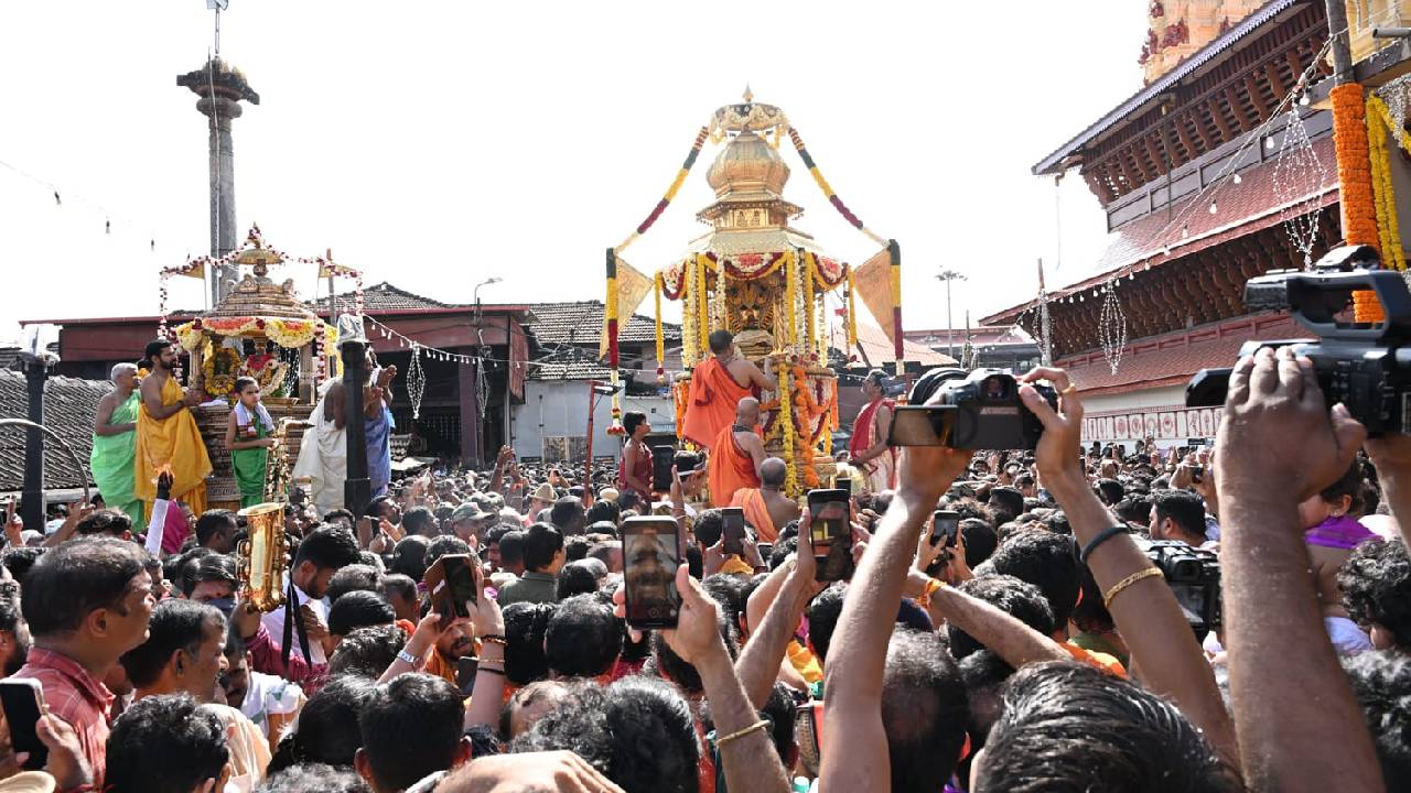 Vitla Pindi Mahotsav: ಕೃಷ್ಣನೂರು ಉಡುಪಿಯಲ್ಲಿ ಜನ್ಮಾಷ್ಟಮಿ, ಲೀಲೋತ್ಸವ ಸಂಭ್ರಮ; ಬಗೆ ಬಗೆಯ ವೇಷ, ಹುಲಿ ಕುಣಿತದ ವೈಭವಕ್ಕೆ ಮಾರುಹೋದ ಭಕ್ತರು - Image 5