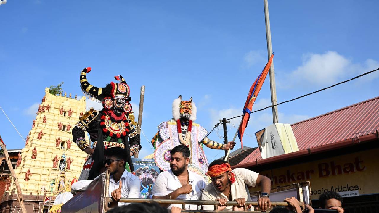 Vitla Pindi Mahotsav: ಕೃಷ್ಣನೂರು ಉಡುಪಿಯಲ್ಲಿ ಜನ್ಮಾಷ್ಟಮಿ, ಲೀಲೋತ್ಸವ ಸಂಭ್ರಮ; ಬಗೆ ಬಗೆಯ ವೇಷ, ಹುಲಿ ಕುಣಿತದ ವೈಭವಕ್ಕೆ ಮಾರುಹೋದ ಭಕ್ತರು - Image 6