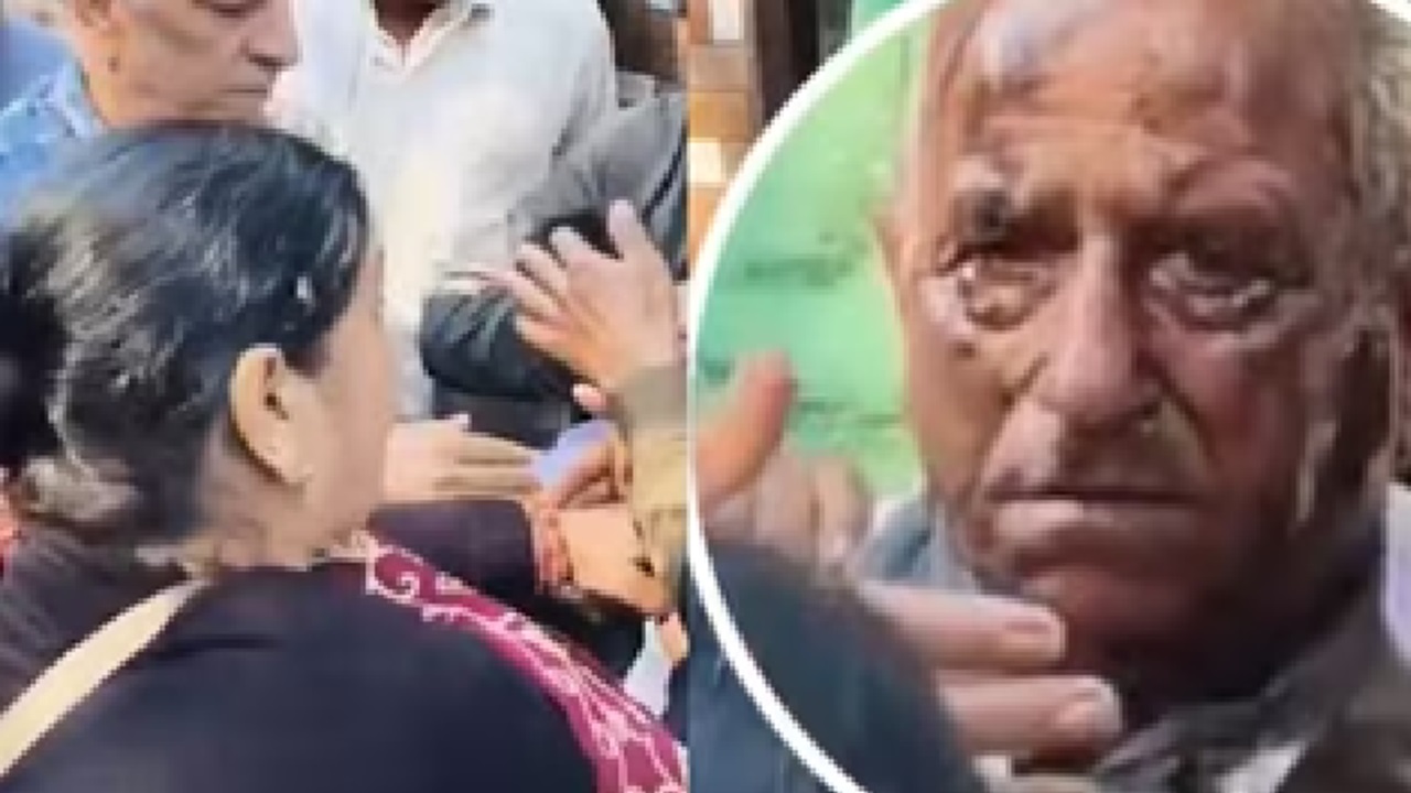 ವೃದ್ಧನ ಮೈಮೇಲೆ ಎಣ್ಣೆ ಎರಚಿ ಕಪಾಳಮೋಕ್ಷ