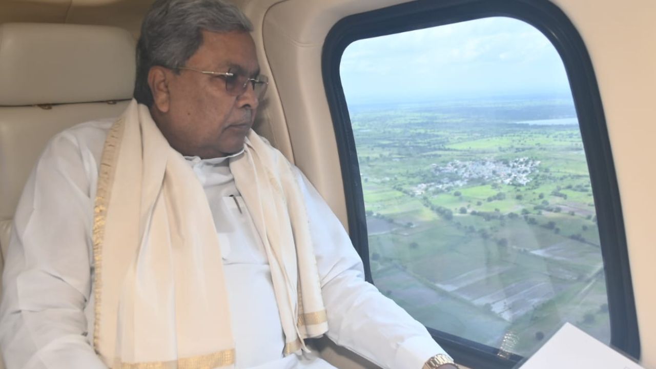 ಪ್ರವಾಹ ಹಾನಿ; ವೈಮಾನಿಕ ಸಮೀಕ್ಷೆ ನಡೆಸಿದ ಸಿಎಂ ಸಿದ್ದರಾಮಯ್ಯ