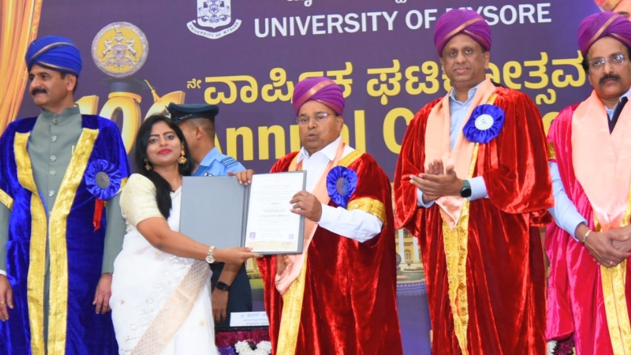 ಪತ್ರಕರ್ತೆ ಕೆ.ಎಲ್‌. ನಂದಿನಿಗೆ ಮೈಸೂರು ವಿವಿಯಿಂದ ಪಿಎಚ್‌ಡಿ ಪ್ರದಾನ